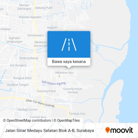 Peta Jalan Sinar Medayu Selatan Blok A-B