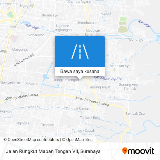Peta Jalan Rungkut Mapan Tengah VII