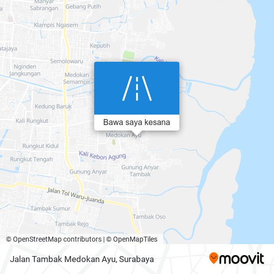 Peta Jalan Tambak Medokan Ayu