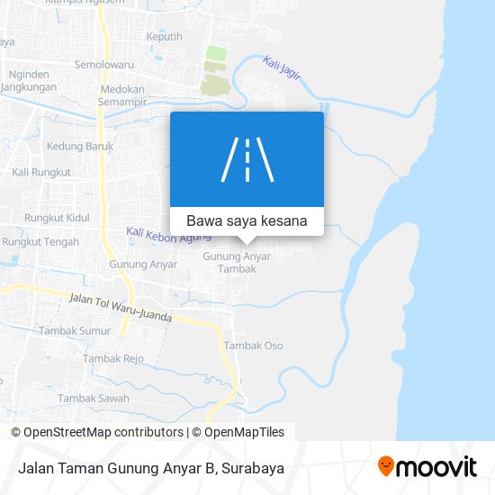 Peta Jalan Taman Gunung Anyar B