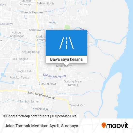 Peta Jalan Tambak Medokan Ayu II