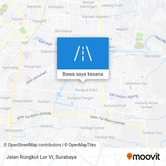 Peta Jalan Rungkut Lor VI