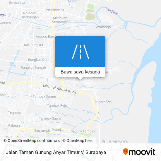 Peta Jalan Taman Gunung Anyar Timur V