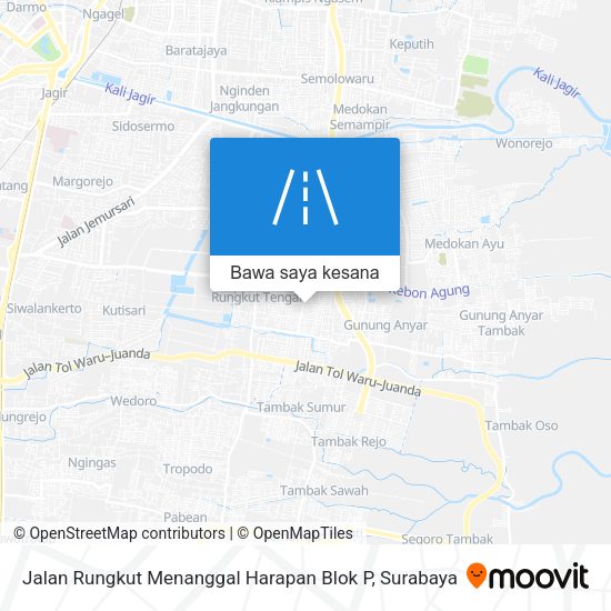 Peta Jalan Rungkut Menanggal Harapan Blok P