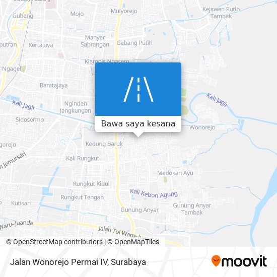 Peta Jalan Wonorejo Permai IV