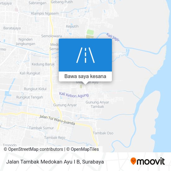 Peta Jalan Tambak Medokan Ayu I B