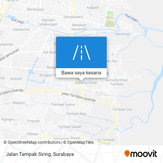 Peta Jalan Tampak Siring