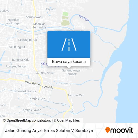 Peta Jalan Gunung Anyar Emas Selatan V