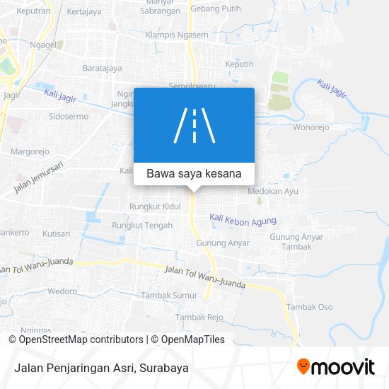 Peta Jalan Penjaringan Asri