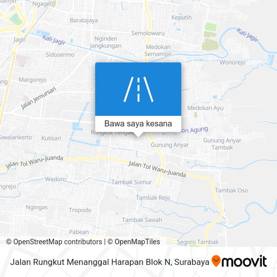 Peta Jalan Rungkut Menanggal Harapan Blok N