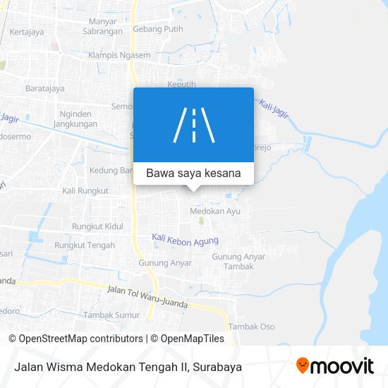 Peta Jalan Wisma Medokan Tengah II