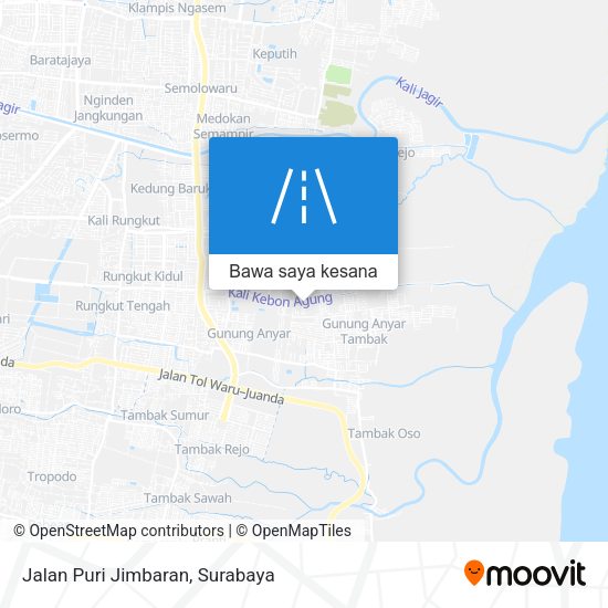 Peta Jalan Puri Jimbaran