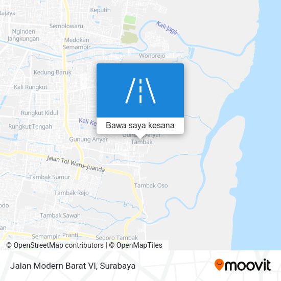 Peta Jalan Modern Barat VI