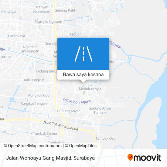 Peta Jalan Wonoayu Gang Masjid