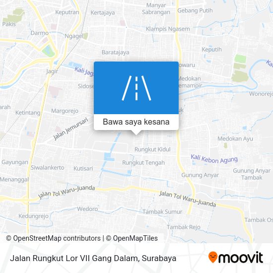 Peta Jalan Rungkut Lor VII Gang Dalam