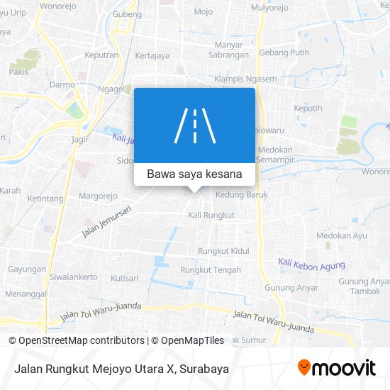 Peta Jalan Rungkut Mejoyo Utara X