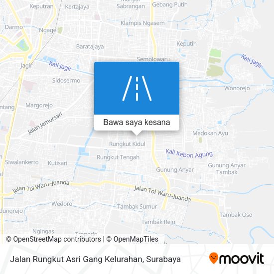 Peta Jalan Rungkut Asri Gang Kelurahan