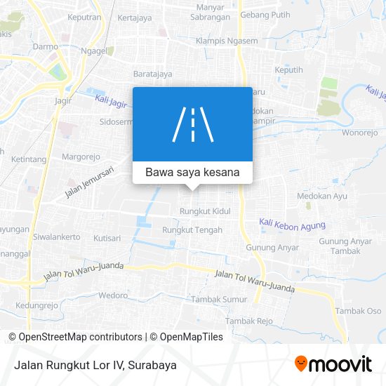 Peta Jalan Rungkut Lor IV
