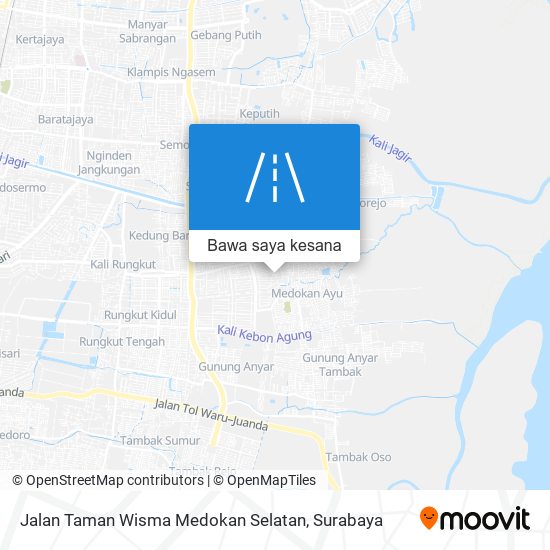 Peta Jalan Taman Wisma Medokan Selatan