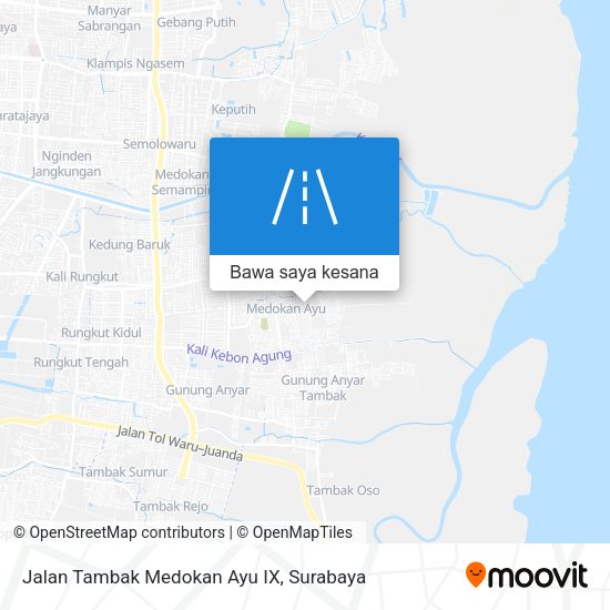 Peta Jalan Tambak Medokan Ayu IX