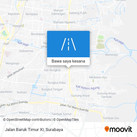 Peta Jalan Baruk Timur XI