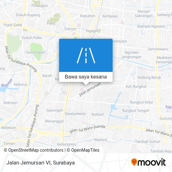 Peta Jalan Jemursari VI