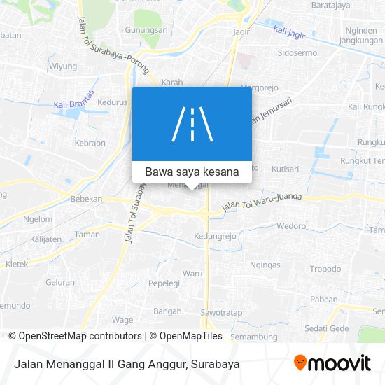 Peta Jalan Menanggal II Gang Anggur