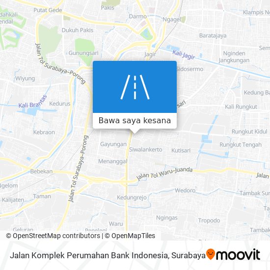 Peta Jalan Komplek Perumahan Bank Indonesia