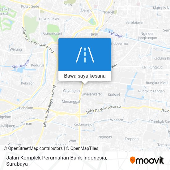 Peta Jalan Komplek Perumahan Bank Indonesia