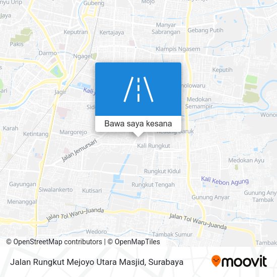 Peta Jalan Rungkut Mejoyo Utara Masjid