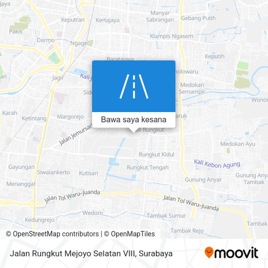 Peta Jalan Rungkut Mejoyo Selatan VIII