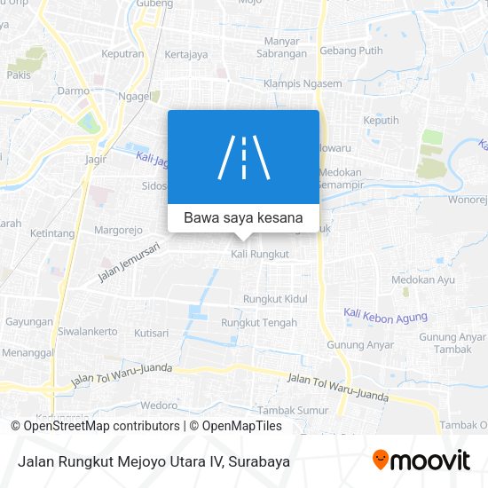 Peta Jalan Rungkut Mejoyo Utara IV
