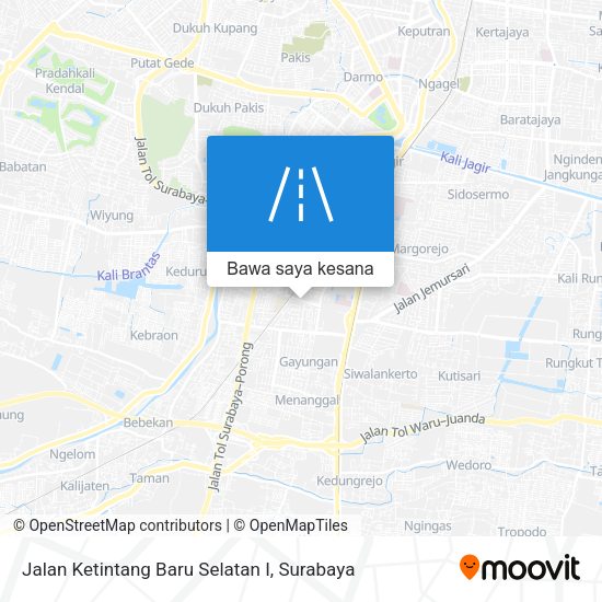 Peta Jalan Ketintang Baru Selatan I
