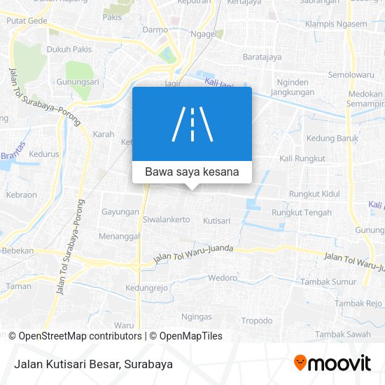 Peta Jalan Kutisari Besar