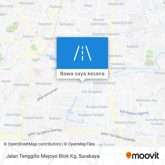 Peta Jalan Tenggilis Mejoyo Blok Kg