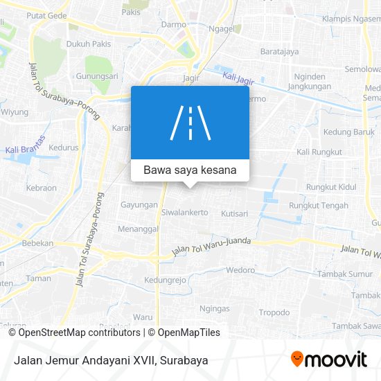 Peta Jalan Jemur Andayani XVII