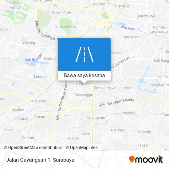 Peta Jalan Gayungsari 1