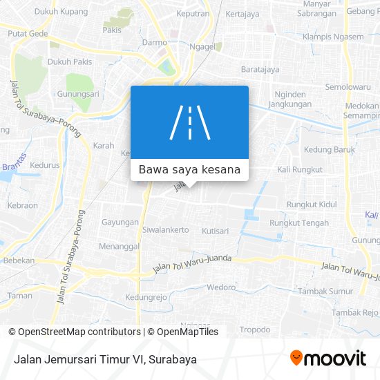 Peta Jalan Jemursari Timur VI