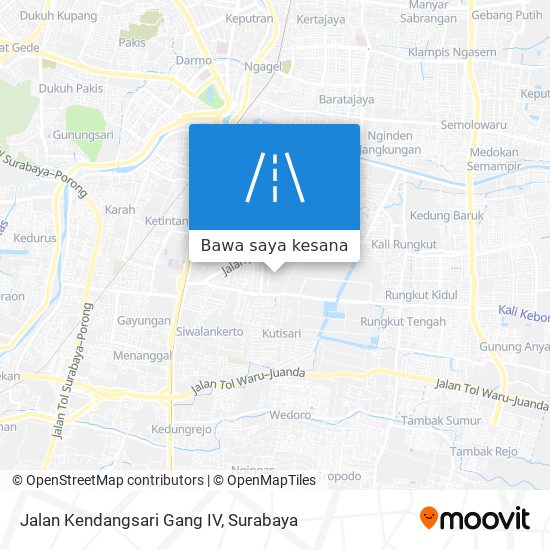 Peta Jalan Kendangsari Gang IV