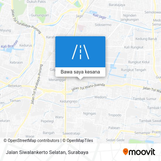 Peta Jalan Siwalankerto Selatan