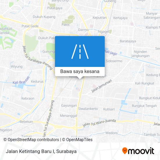Peta Jalan Ketintang Baru I