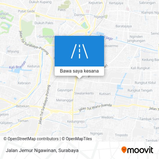 Peta Jalan Jemur Ngawinan