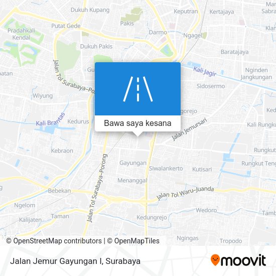 Peta Jalan Jemur Gayungan I