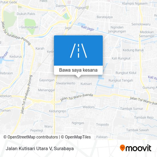 Peta Jalan Kutisari Utara V