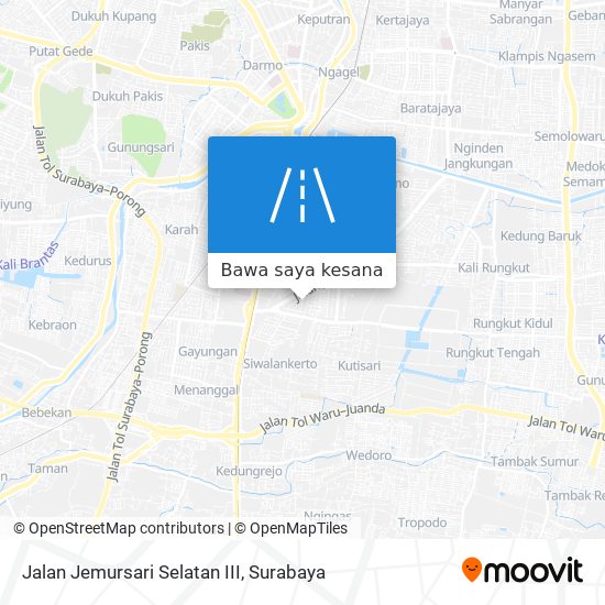 Peta Jalan Jemursari Selatan III