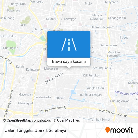 Peta Jalan Tenggilis Utara I