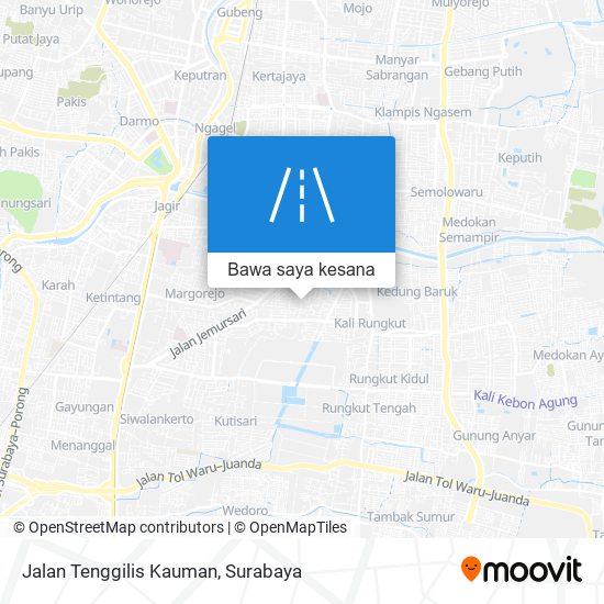 Peta Jalan Tenggilis Kauman