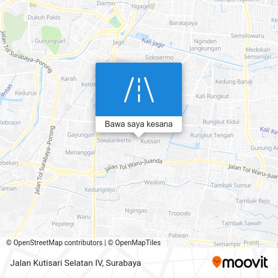 Peta Jalan Kutisari Selatan IV