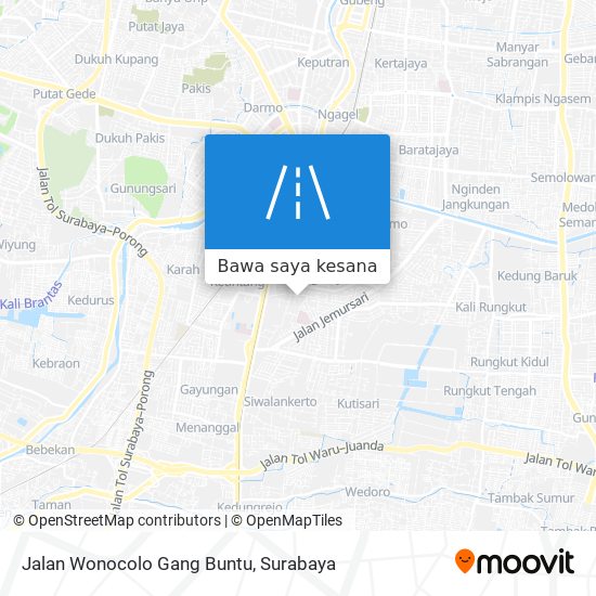 Peta Jalan Wonocolo Gang Buntu