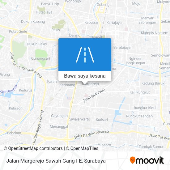 Peta Jalan Margorejo Sawah Gang I E